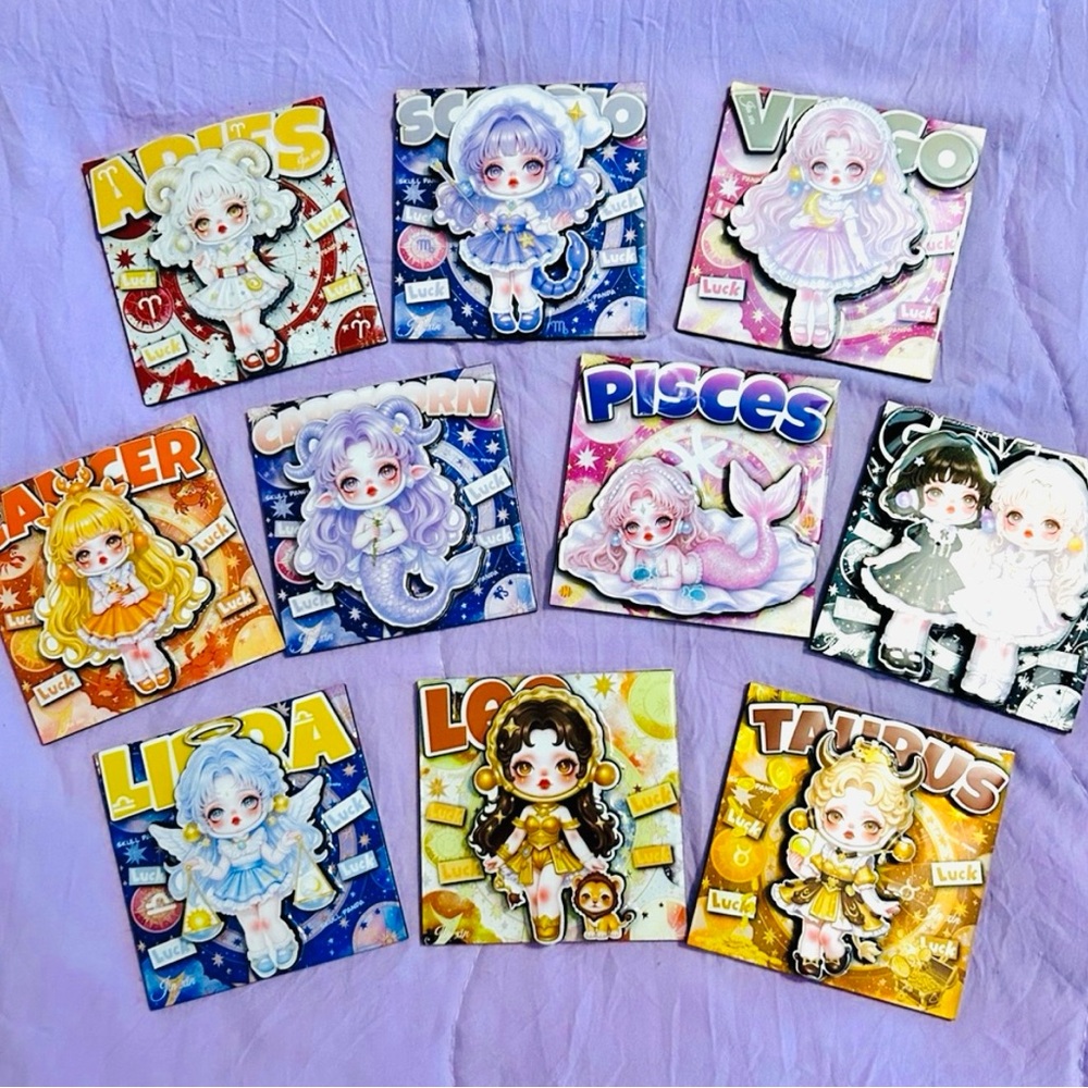 SkullPanda Zodiac Sign 3D Magnets (Sold Individually)